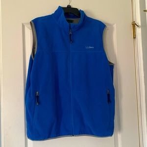 L. L. Bean royal blue fleece vest